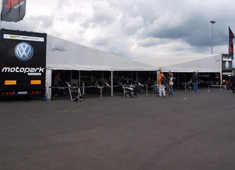 Man må sige Motopark Racing tager det alvorligt.
(Foto: Alex Bundgaard)